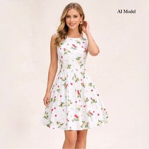 Grace Karin - Cherry Print Dress